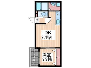 ボワヴェール八木Ⅱの物件間取画像